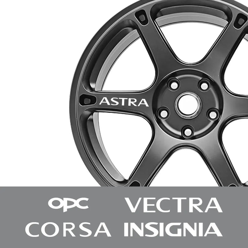 For Opel OPC Astra Insignia Corsa Mokka Vectra Car Wheel Rim Sticker Waterproof Vinyl Film Decal Auto Decoration DIY Accessories