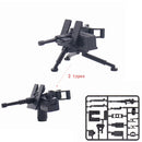 Military Weapon Box SWAT Gun Sandbag Armor Cannon Guns Toy Suit Figures Building Blocks Toys for Children WW2 Weapons Kids Gifts