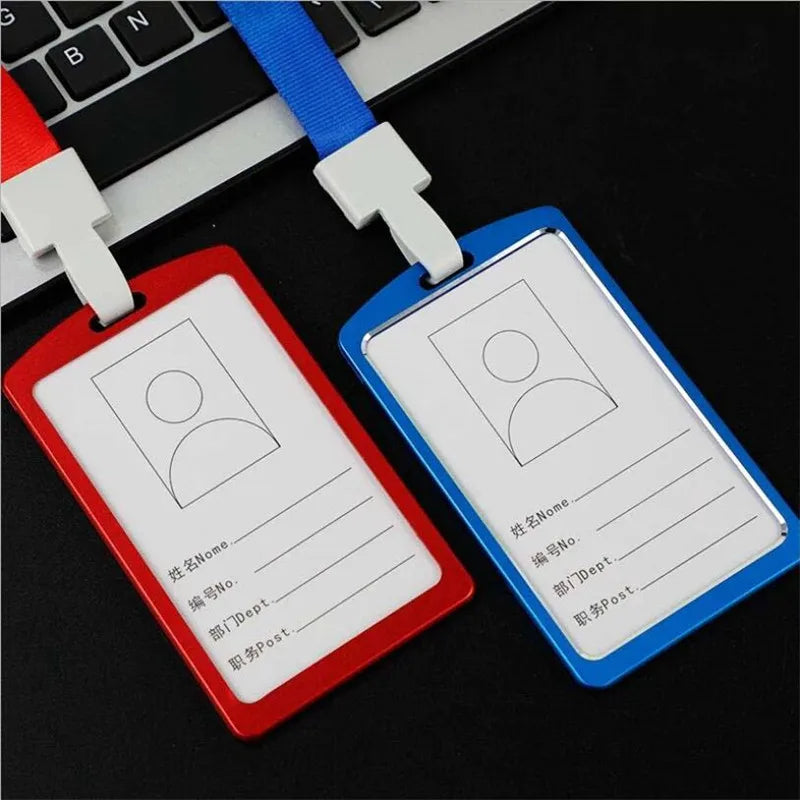 High quality Aluminium Alloy Work Card Holder Name ID Card Cover Metal Work Certificate Identity Badge ID Business Case