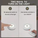 Super Bright COB Under Cabinet Light Wireless Remote Control Dimmable Wardrobe Lamp For Home Kitchen Closet Bedroom Night Lamp