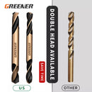 GREENER 3.0-6.0mm Cobalt Coated Twist Drill Bit Set Super Hard Drill Bit For Wood/Metal/Stainless Steel Hole Cutter Power Tools