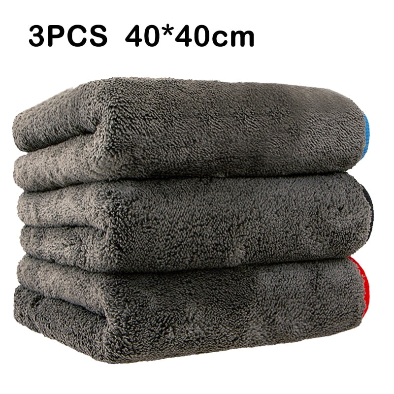Car Wash Towel 1200GSM Microfiber Towel Car Detailing Microfiber Rag for Car Cleaning Drying Tool Kitchen Washing Accessories