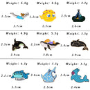 Lapel Pins  Badge Enamel Pins Brooches Whale Shark Dolphin Ocean Animals Underwater World Fishfor Kids Fashion jewelry Accessory
