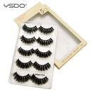 YSDO 5 pairs eyelashes mink strip lashes dramatic eyelashes natural 3d mink eyelashes makeup false eyelashes cilios maquiagem