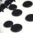 12pcs 18/24/28/32/38mm Plastic Binding Disc Black Plastic Ring Buckle Disc Buckle Mushroom Hole Button Loose-leaf Notebook Round