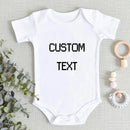 DIY YOUR DESIGN OR LOGO Newborn Bodysuit Short Sleeve Jumpsuit Breathable Casual Harajuku Simple CUSTOM TEXT Baby Romper 2025