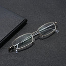 May Flower Mini Pen Reading Glasses Alloy Flodable Presbyopic Eyewear With Glass Lenses Portable Reading Glasses For Men&Women+4