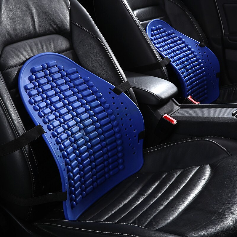 1PCS Universal Car Back Support Chair Massage Lumbar Support Waist Cushion Mesh Ventilate Cushion Pad For Car Office Home