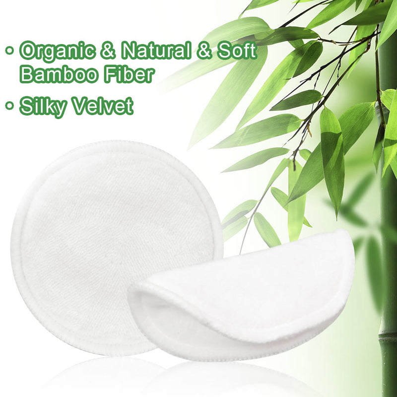 4/8/10pcs Make Up Remover Pads Washable Cleaning Cotton Reusable Face Wipes Microfiber Natural Bamboo Face Skin Care Laundry