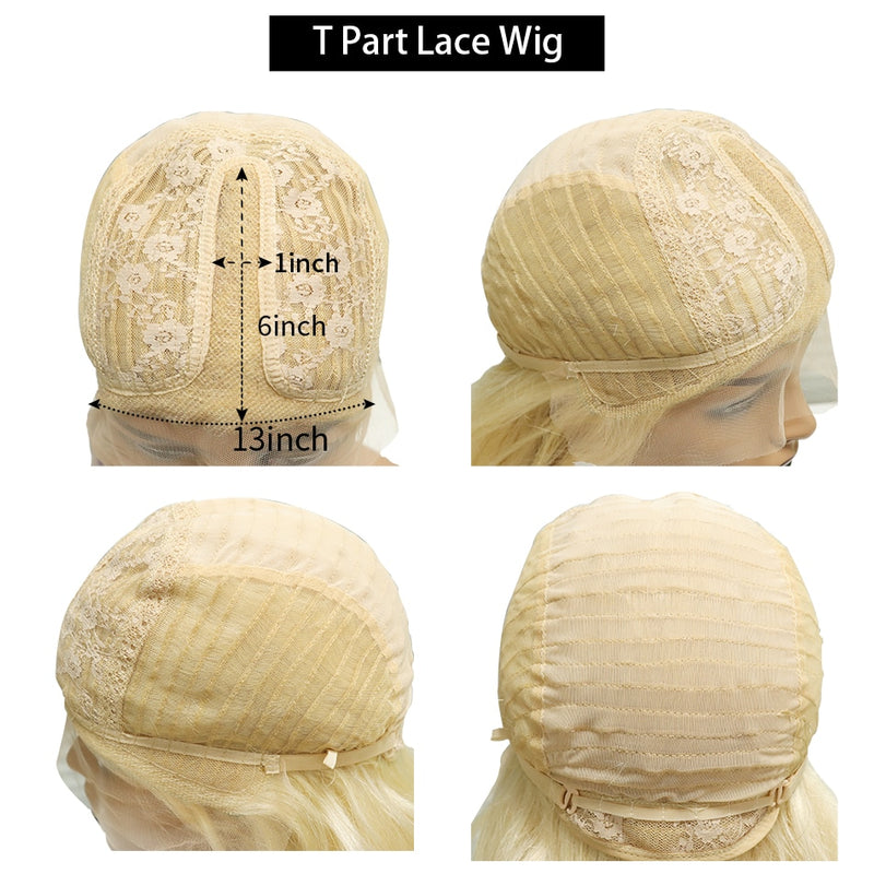 Pixie Cut Bob Lace Part Wigs 150% Density Blonde Lace Closure Human Hair Wigs Short Closure Wigs Pre Plucked With Baby Hair