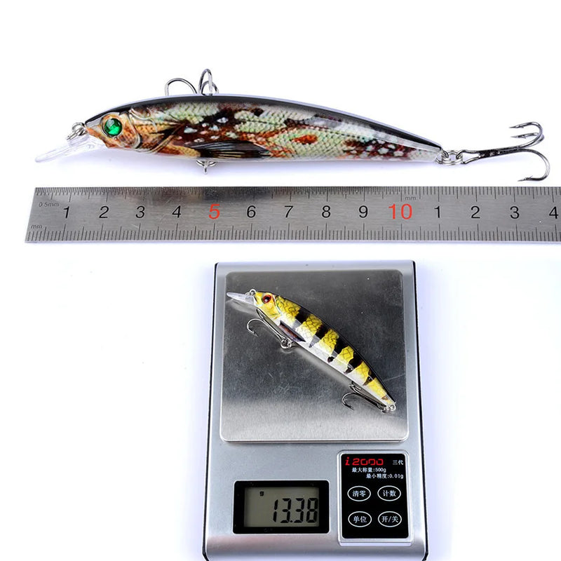 1pcs Sinking Minnow Crankbait All For Fishing Lure Accessories Tackle Sea Carp Trout Artificial Bait Hard Wobbler 3d Eyes Fish