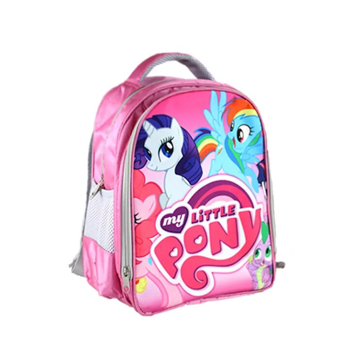 new my little pony unicorn cartoon primary school girl schoolbag 1-3 grade cartoon backpack burden shoulder bag
