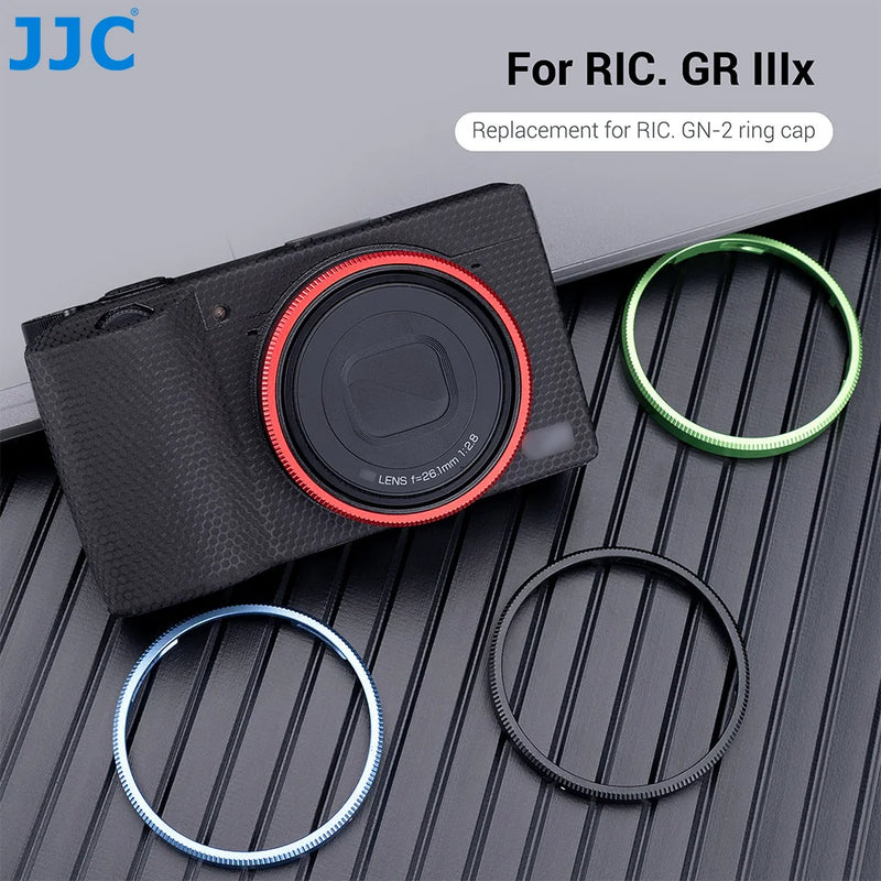 JJC GR3x Metal Ring Cap For Ricoh GR IIIx HDF GR3x Replaces GN-2 Lens Decoration Lens Ring Adapter Protector Camera Accessories