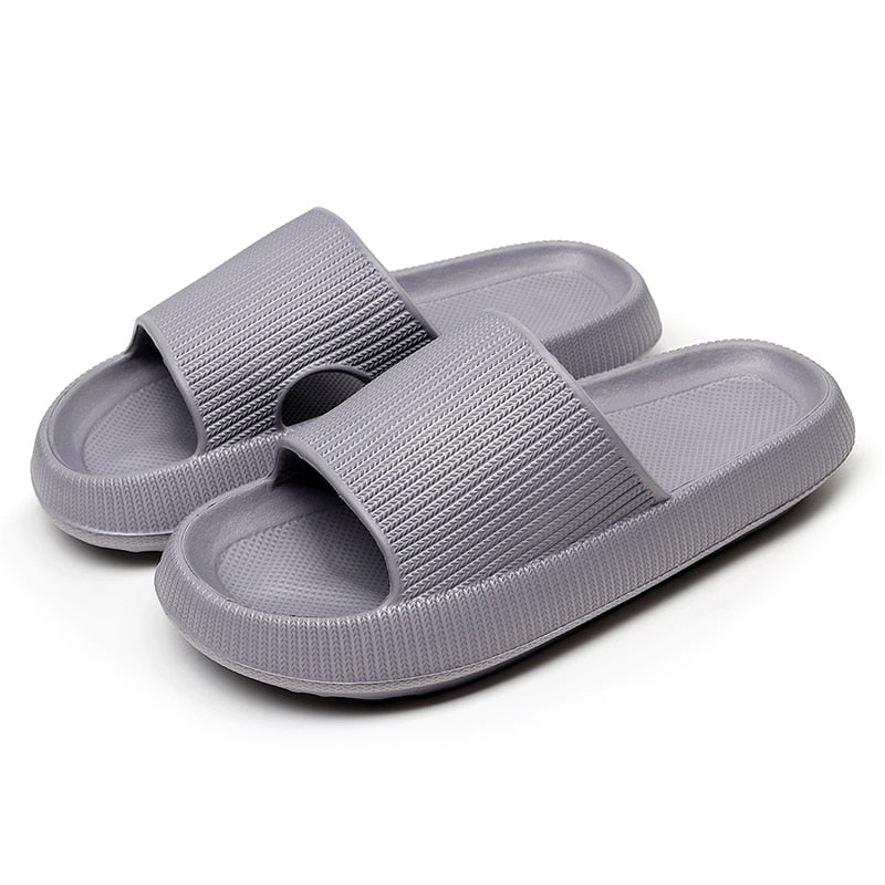 Women Thick Platform Slippers Indoor Bathroom Slipper Soft Eva Anti-Slip Couples Home Floor Slides Ladies Summer Shoes