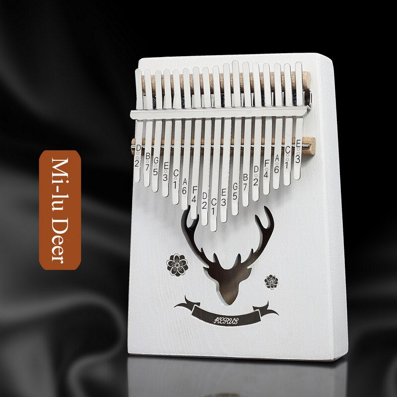 17 Keys Kalimba Mahogany Thumb Piano Reed 17 Key Music Keyboard Mini Piano High-Quality Wooden African Kalimba Finger Piano