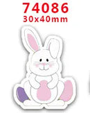 DIY Craft Supplies Sewing Accessories Cartoon Easter Bunny Printed Planar Resins Mold 10 Pieces. PR-73721