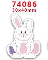 DIY Craft Supplies Sewing Accessories Cartoon Easter Bunny Printed Planar Resins Mold 10 Pieces. PR-73721