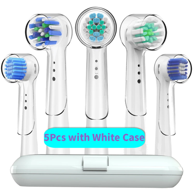 Replacement Toothbrush Heads with Protecting Covers for Oral B Electric Toothbrush to Keep Healthy Brushing and Hygienic Storage