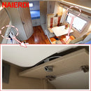 NAIERDI 5PCS Camper Car Push Lock with Handle RV Boat Home Cabinet Drawer Latch Button Locks Furniture Handle Hardware