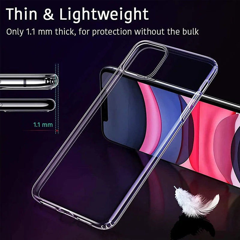 Ultrathin Clear Back Cover for OPPO A32 A33 A53 A53S A55 A73 A93 2020 4G 5G Soft TPU Phone Case Transparent Shockproof Funda Bag