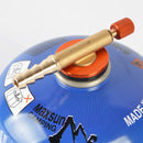 Outdoor Camping Gas Tank Connector Butane Tank Gas Adapter with Close Valve