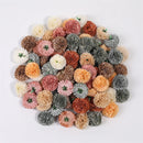 5PCS 4cm Hydrangea Artificial Flowers Head For Wedding Party Home Decoration Christmas New Year Gift Accessories Silk Flower