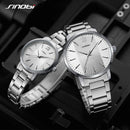 SINOBI Elegant Brand Women Watch Luxury Men's Quartz Watch Women's Watches Ladies Steel Men  Wristwatches Lover Clock Relogio