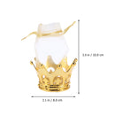 10/12/15/24pcs Wedding Organza Bags Golden Crown Shape Candy Bag Wedding party Yarn Drawstring Clear Candy Gift Boxes Clear