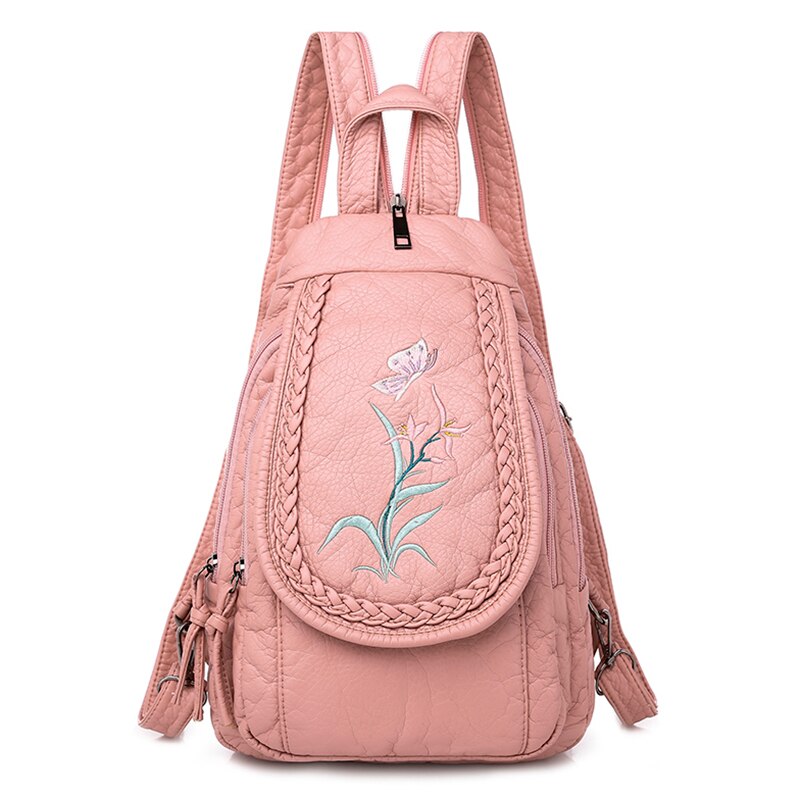 High Quality Soft PU Leather Backpack Women Small Chest Bags Fashion School Bag Casual Shoulder Bags for Women 2021 New Mochila