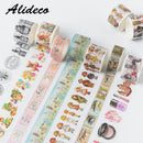 1pcs/1lot Washi Masking Tapes Easter party animals Decorative Adhesive Scrapbooking DIY Paper Japanese Stickers 5M