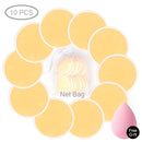 4/8/10pcs Make Up Remover Pads Washable Cleaning Cotton Reusable Face Wipes Microfiber Natural Bamboo Face Skin Care Laundry
