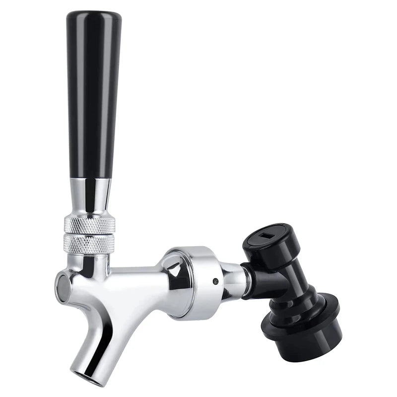 Craft Beer Tap with Liquid Ball Lock Quick Disconnect Assembly,Brewing Chrome Beer Faucet Taps Home brewery Draft Beer Dispenser