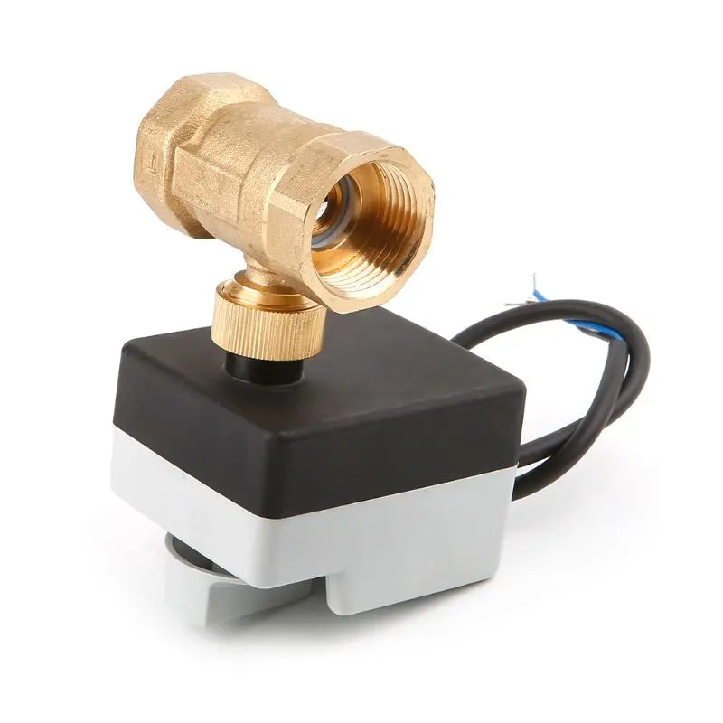 AC220V DN15 DN20 DN25 brass electric valve 2-way motorized ball valve three wires  Electric Actuato with Manual switch