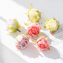 Wholesale Artificial Flowers Silk Tea Buds Fake Roses Wedding Decorative Christmas Wreaths Home Decorations DIY Gifts Box Pompom