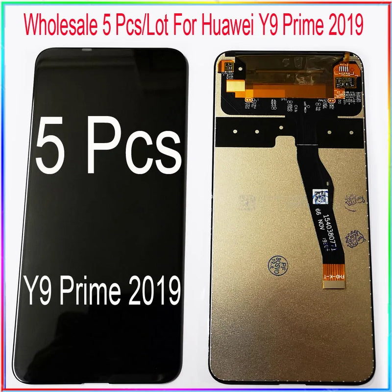 Wholesale 5 Pieces/ Lot for Huawei Y9 Prime 2019 LCD screen display with touch assembly P Smart Z