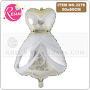 Giant Aluminum Foil Balloon Groom Bride Wedding Dress Shape Wedding Confession Marriage Party Decoration Wedding Balloon globos