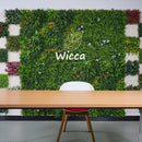 DIY Plastic Artificial Green Plants Wall Wedding Party Decoration Window Backdrop Photo Prop Christmas Flower Wall Customized