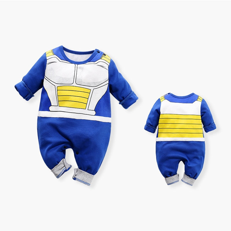 Newborn Baby Boy Clothes Romper 100% Cotton Dragon DBZ Halloween Costume Infant Jumpsuits Long Sleeve New born Overalls