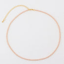 Sexy Short Sparking Rainbow Tennis Chain Chocker Necklace With AAA+ CZ Fashion Personality Women Collar Jewellery bijoux femme
