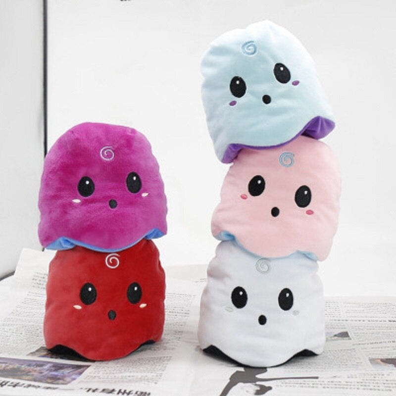 Mood Reversible Ghost Soft Toy Emotion Ghost Double Sided Plush Reversible Pumpkin Plushie Doll Two-sided Flipo Flip Dwustronna