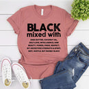 2020 Black Women T-shirt Black Mixed with Shirt Melanin Black Pride Tees BLM Black Girl Magic Shirts Tumblr Tops