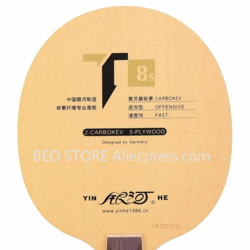 Genuine yinhe Galaxy T-8S T8S Table Tennis Blade (T8s,5wood + 2 carbokev) Ping Pong Racket Base Raquete De Ping Pong
