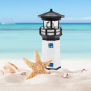 Lighthouse Shape Solar LED Light Garden Fence Yard Outdoor Decoration Smart Sensor Beacon Rotating Lamp