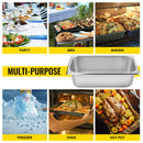 SucceBuyBuffet Chafing Dishes 8.5L-20L Gastronorm Pans Steam Table Pans Tray Stainless Steel Food Container for Party BBQ Baking