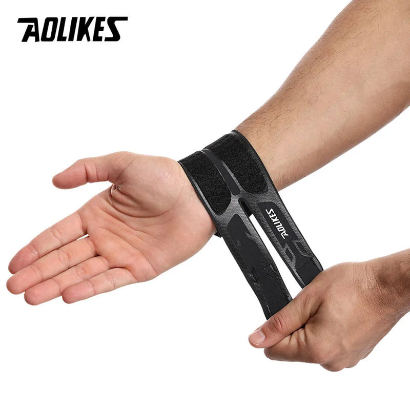 AOLIKES 1PCS Thin Gym Wrist Wraps Wristband Bandage for Basketball badminton tennis Equipment Hand wrist Support Carpal Tunnel