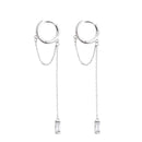 Prevent Allergy 925 Silver Needle Tassel Round Bead Long Drop Earring For Women Party Wedding Jewelry eh1047