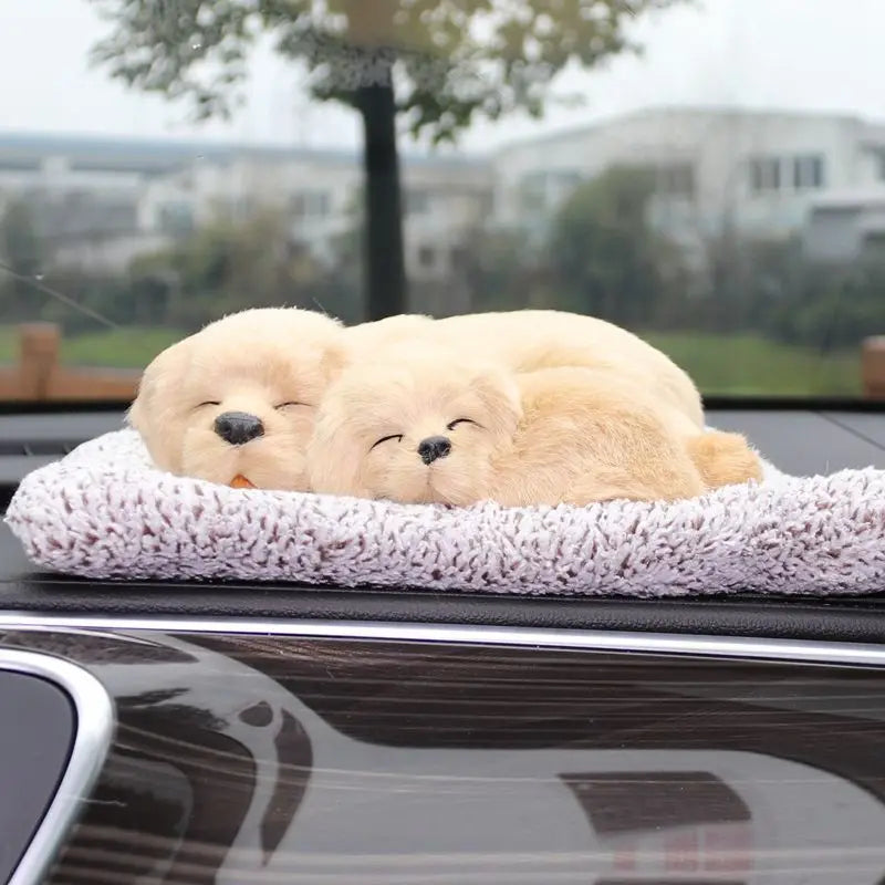 Car Decorations Car Interiors Live Bamboo Charcoal Coated Charcoal Simulation Dog Purify Air In Addition To Formaldehyde and Odo