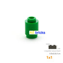 50pcs/lot DIY Blocks Building Bricks Cylindrical Educational Assemblage Construction Toys for Children Size Compatible Brand