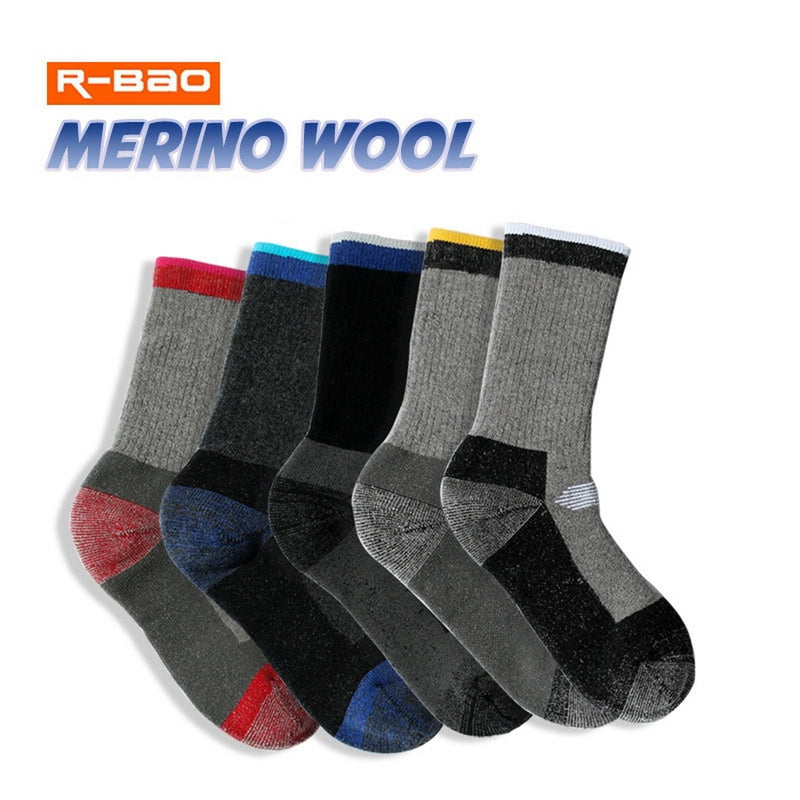 2 Pairs Merino Wool Thermal Socks For Men Women Winter Keep Warm Ski Hiking Socks Sports Outdoor Thermosocks Thicken M L XL