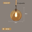 Modern Glass Pendant Lights Gold Black Hanging Lamps For Ceiling Dining Table Bedroom Dining Room Glass Ball Pendant Lighting